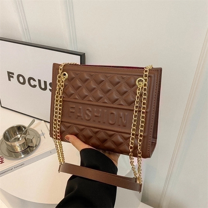 Women's Pu Leather Solid Color Classic Style Zipper Crossbody Bag