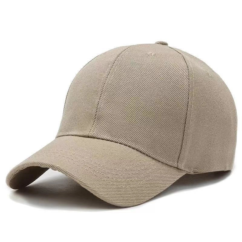 Women's Minimalist Solid Color Printing Curved Eaves Baseball Cap
