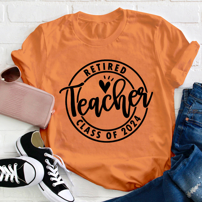 Personalized Looking Forward To Retirement Teacher T-Shirt