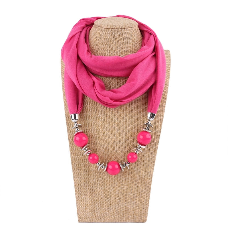 Women's Minimalist Solid Color Polyester Scarf