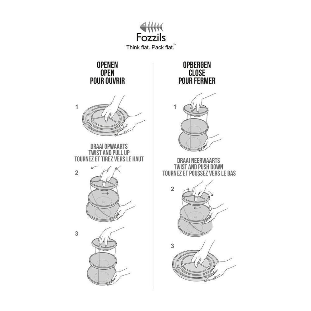 Fozzils Twistfold Party Bowls (3 Tiers)