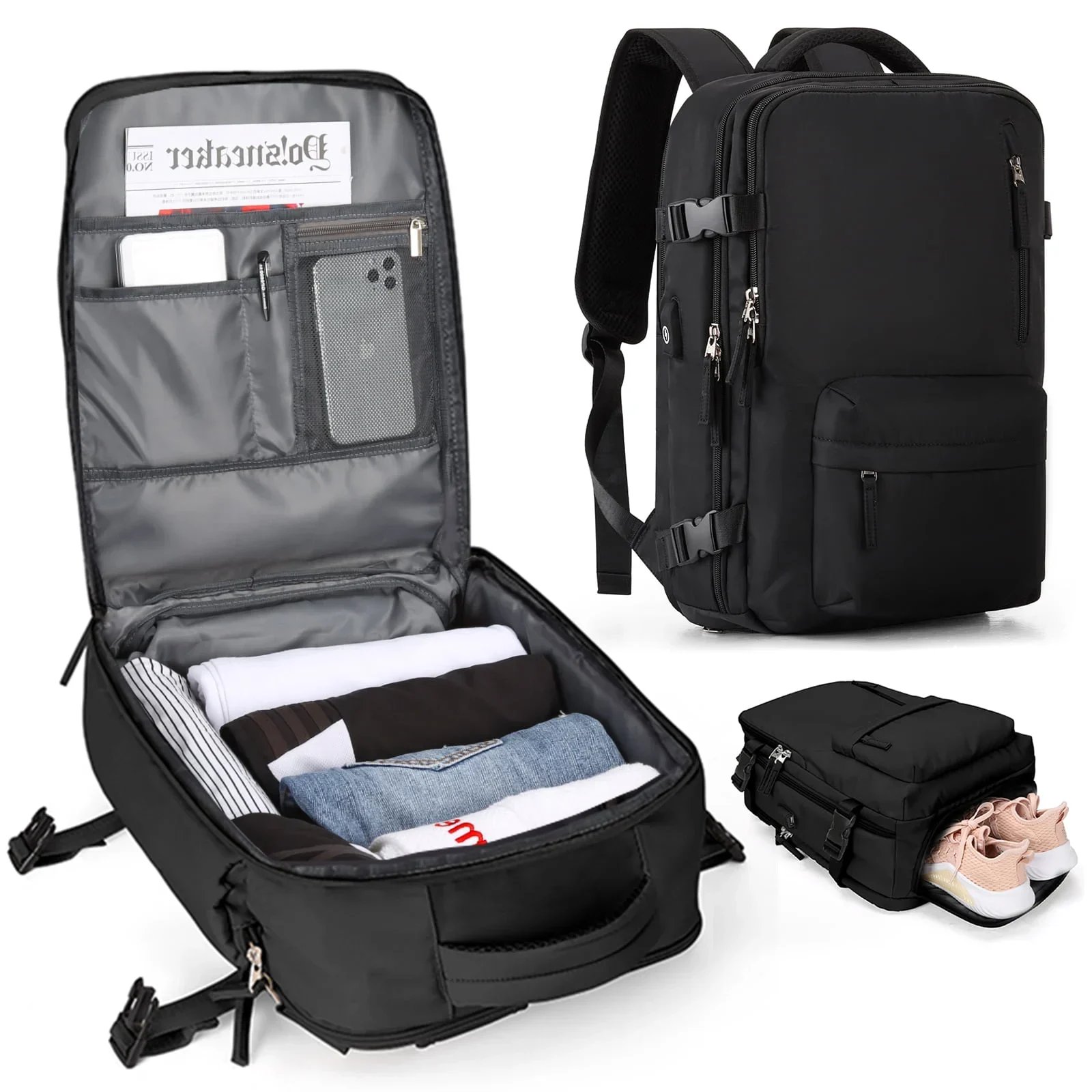 ⏰Large Travel Backpack Waterproof Hiking RucksackFREE SHIPPING