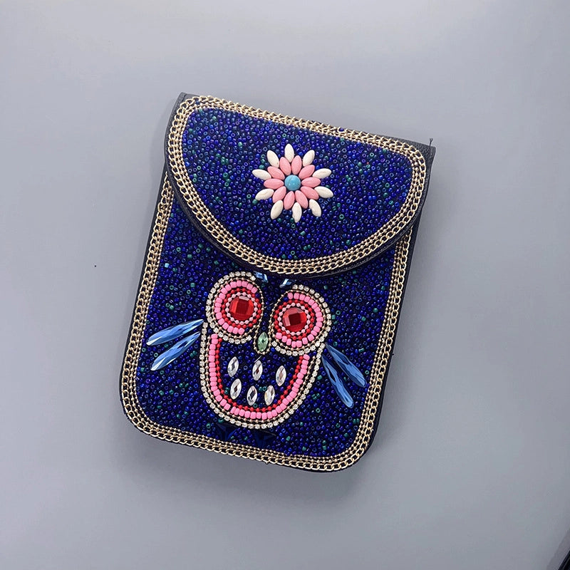 Women's Pu Leather Flower Vintage Style Classic Style Square Magnetic Buckle Phone Wallets