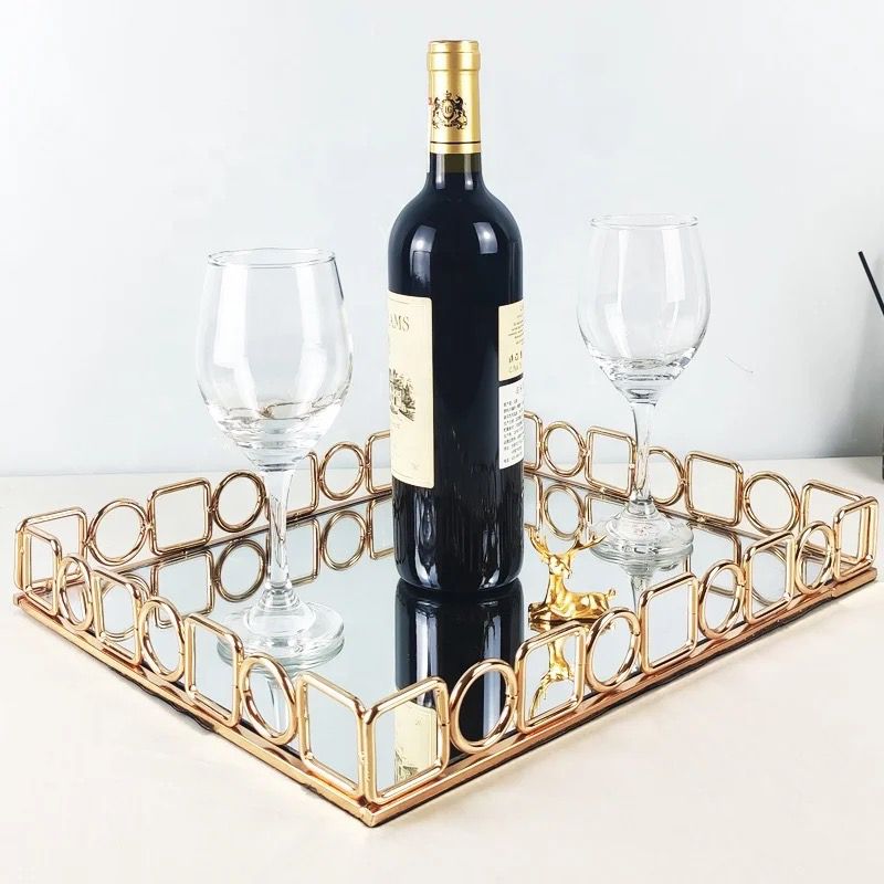 Rectangular European Style Decor Vanity Tray