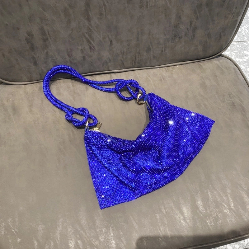 Women's Small Polyester Solid Color Classic Style Square Zipper Underarm Bag