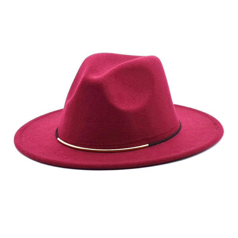 Men's Jazz Hat British Harajuku Style Retro Top Hat Women's Trendy Women's Woolen Hat
