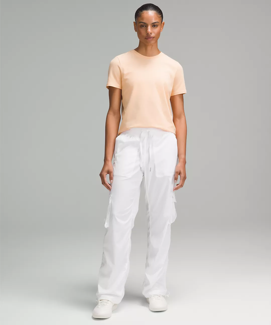 Love Curved-Hem Crewneck T-Shirt