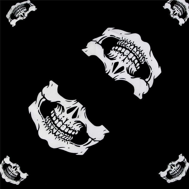 Men'S Hip-Hop Skull Cotton Kerchief