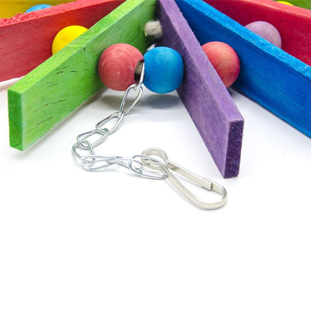 Wheel Rope Shaped Chewing Parrot Toy