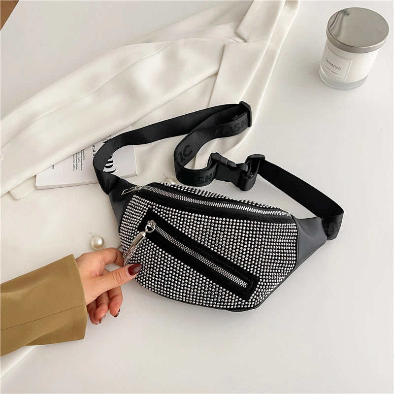 Women's Classic Style Solid Color Pu Leather Waist Bags