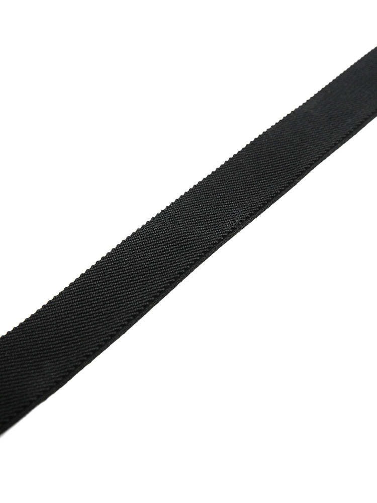 Twist Design Metal Buckle Elastic Belt