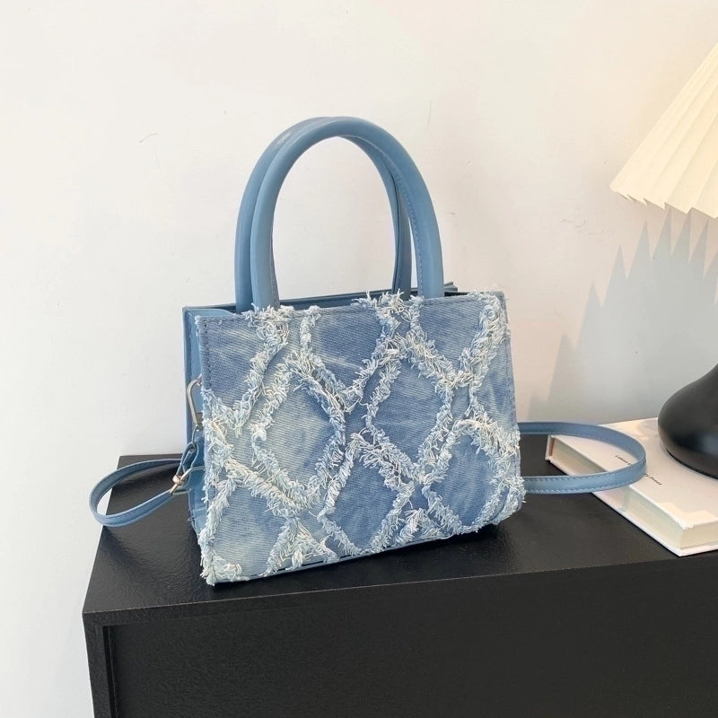 Women's Small Pu Leather Solid Color Basic Square Zipper Shoulder Bag Handbag Crossbody Bag