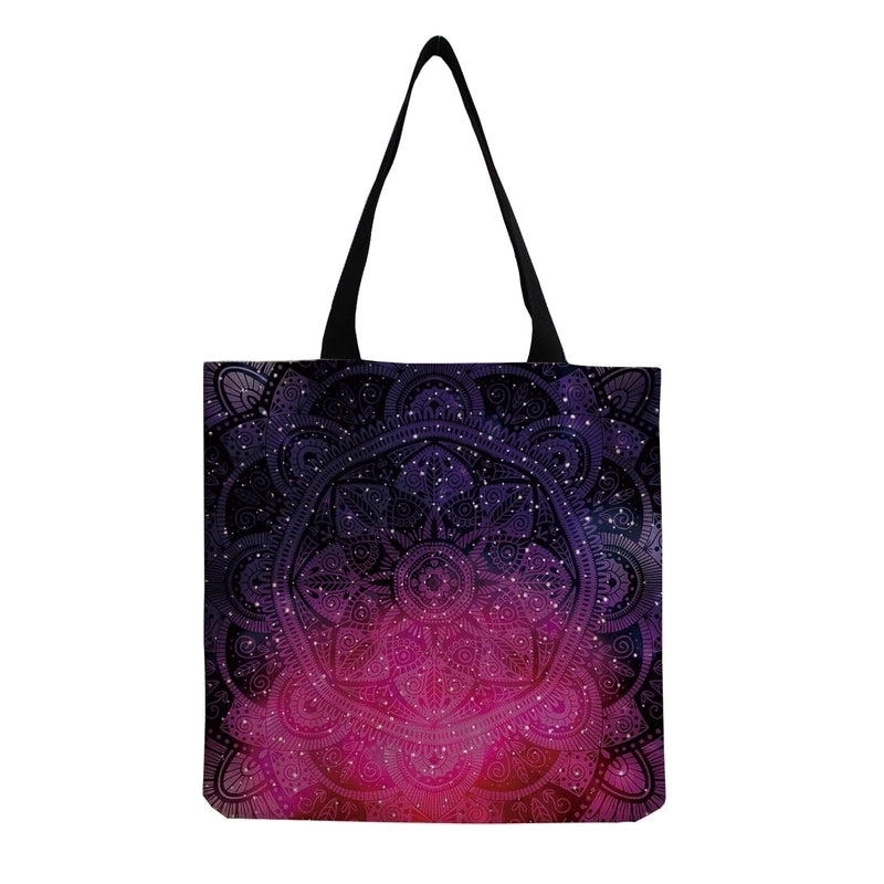 Unisex Fashion Starry Sky Butterfly Shopping Bags