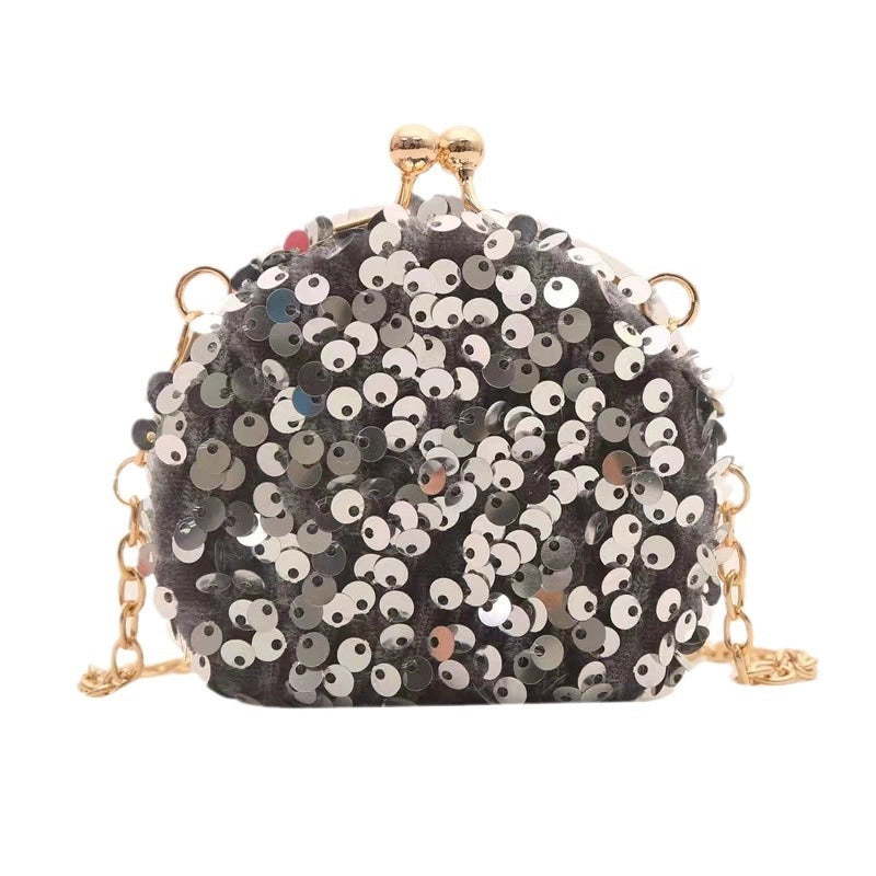 Women's Mini Arylic Solid Color Elegant Streetwear Oval Lock Clasp Crossbody Bag