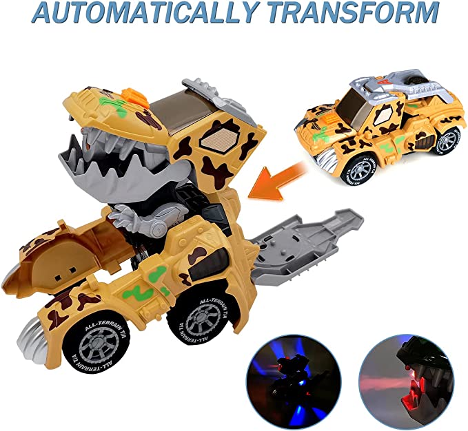 【 49% OFF】 🦖Automatic Dinosaur Car With Music And Led Light