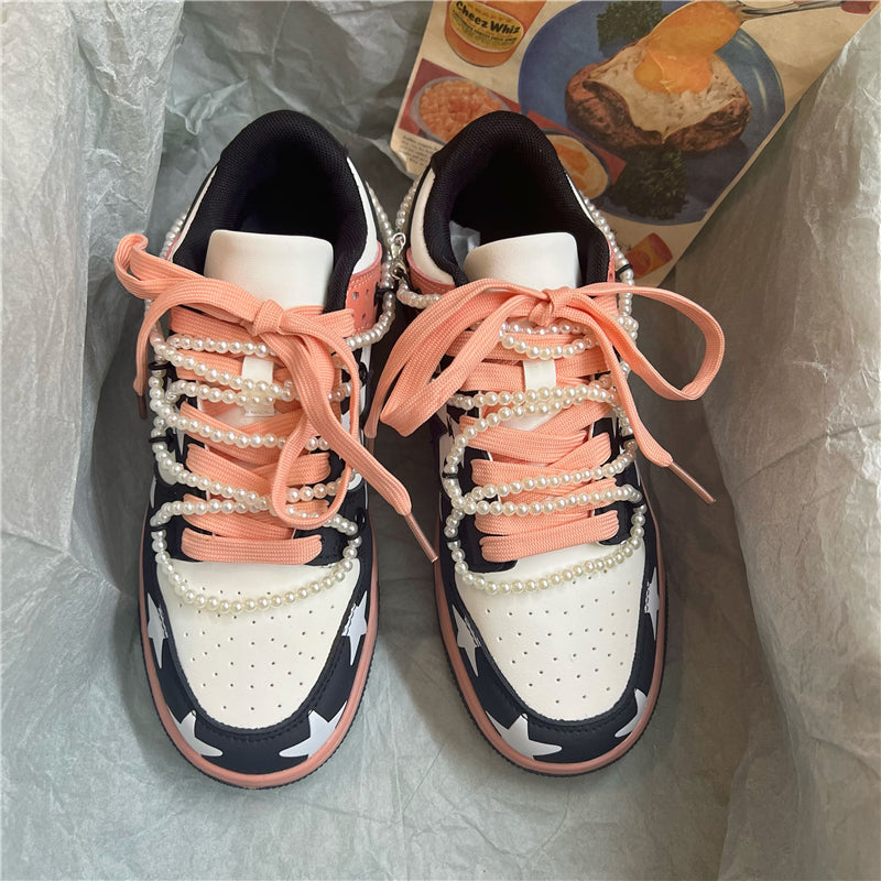 Pearl chain casual shoes  KF82967