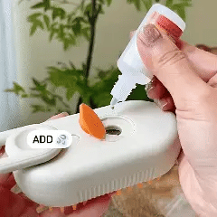4 in 1 Cat Steam Brush for Shedding