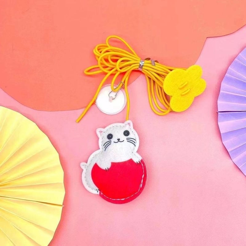 New Retractable Hanging Swing Cat Toy Cat Stick Hanging Door Felt Mouse With Catnip Cat Toy