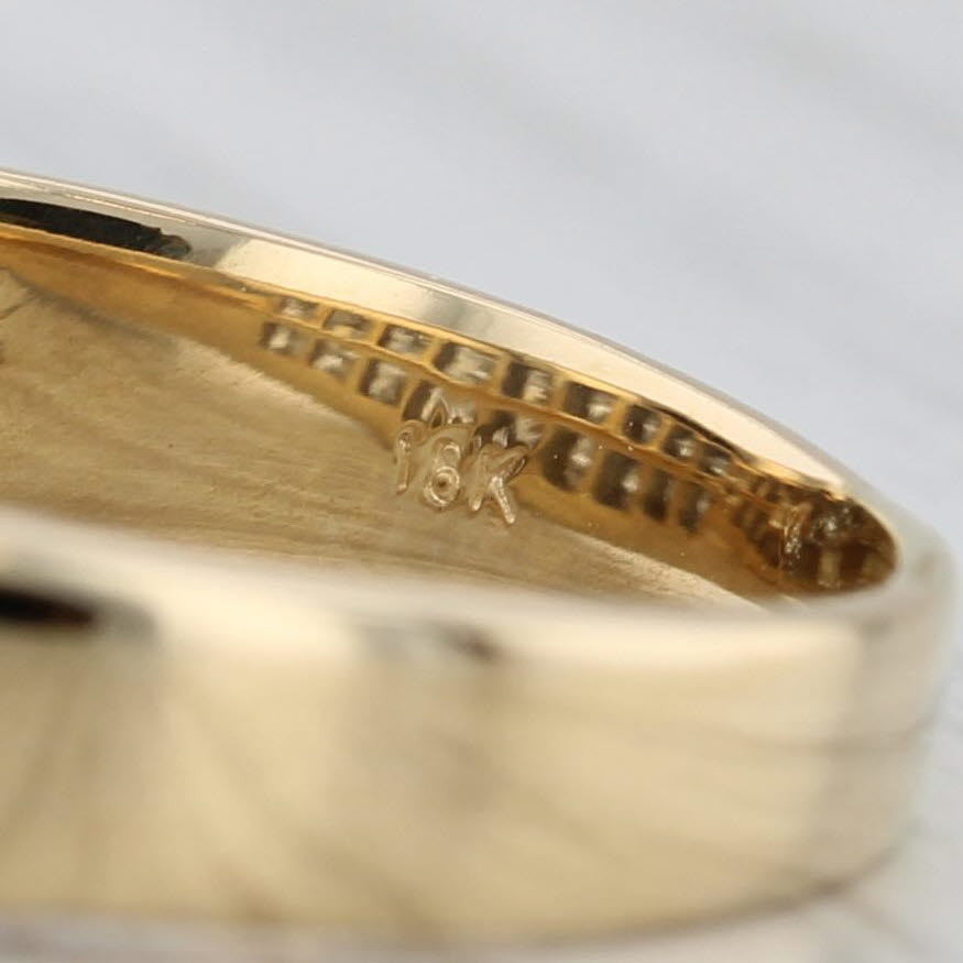 0.59ctw Diamond Ring 18k Yellow Gold Size 8.5 Wedding Band