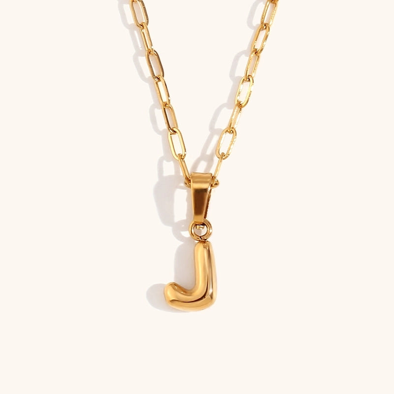 Minimalist Commute Letter Stainless Steel Titanium Steel Plating Gold Plated Pendant Necklace