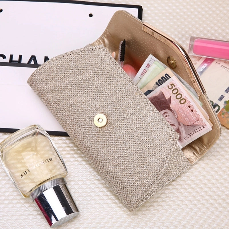 Fashion Hand Purse Cosmetic Storage Mid-long Pu Bag