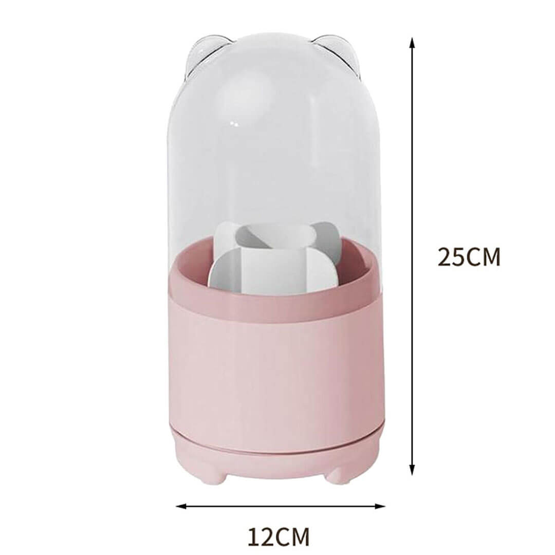 Rotating Makeup Brush Organizer