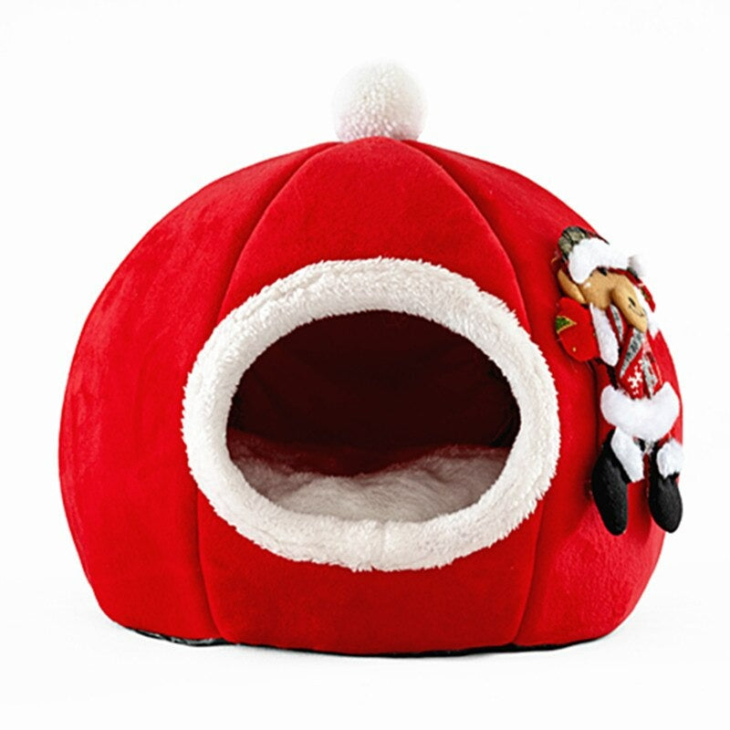 Warm Semi-Closed Pet Bed