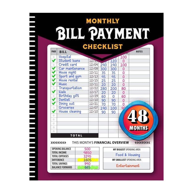 🔥Bill Payment Management Book🎉