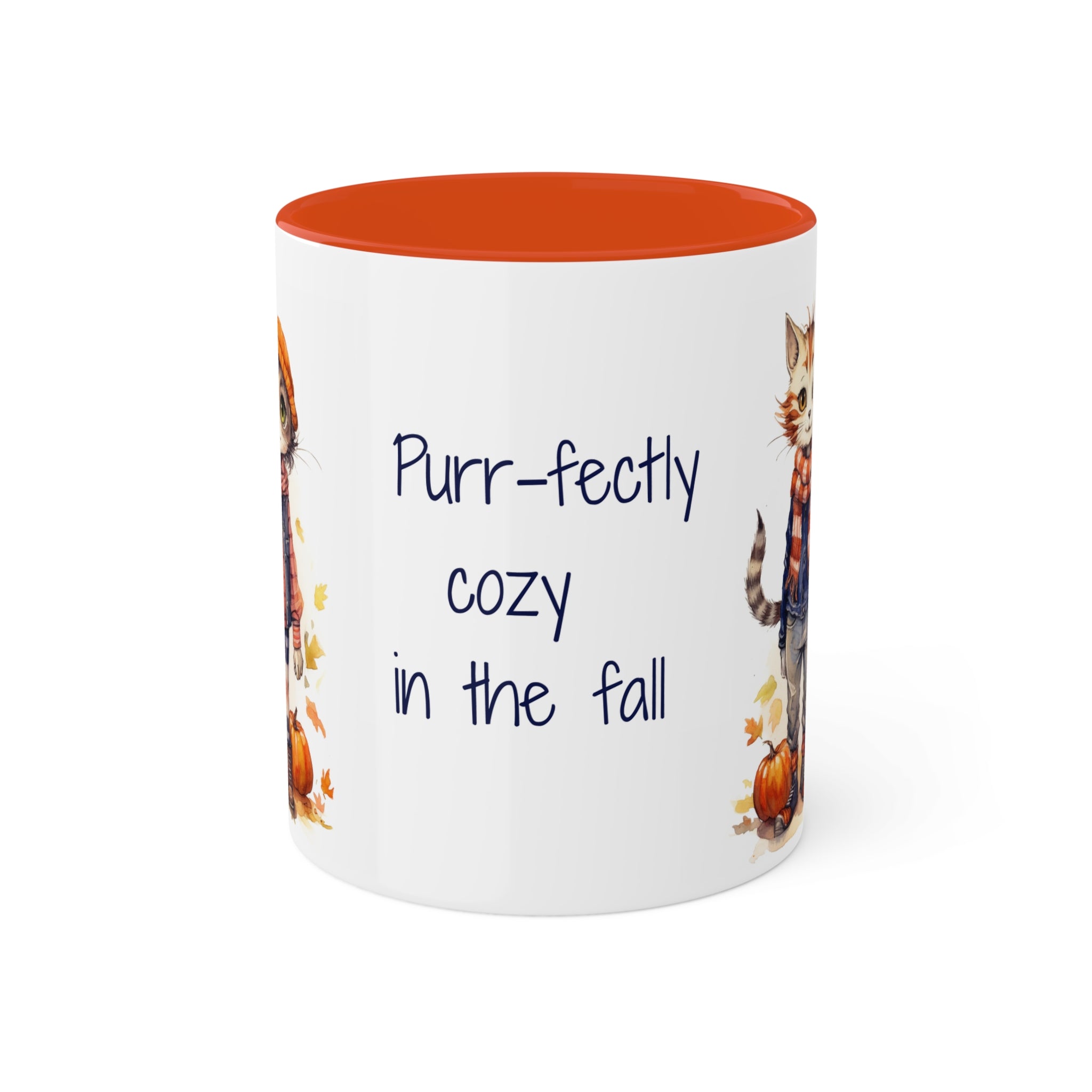 Finn & Olive Cozy Fall Kitties Mug