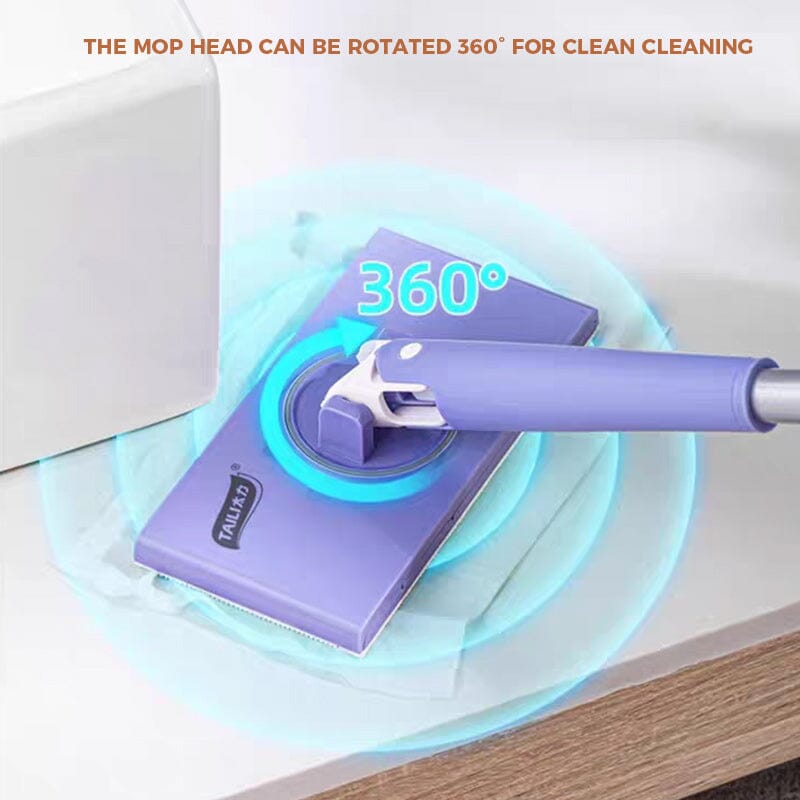 Fully Automatic Hand-washing Face Towel and MopComes with Double-sided Cloth + Clip