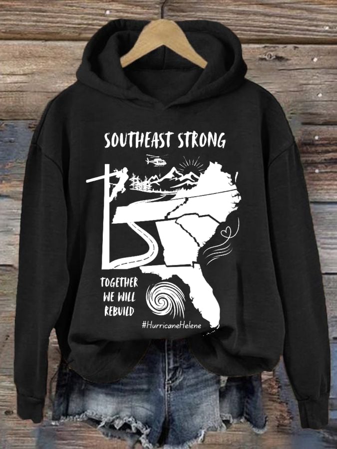 Women's Hurricane Helen Disaster Relief Printed Sweatshirt