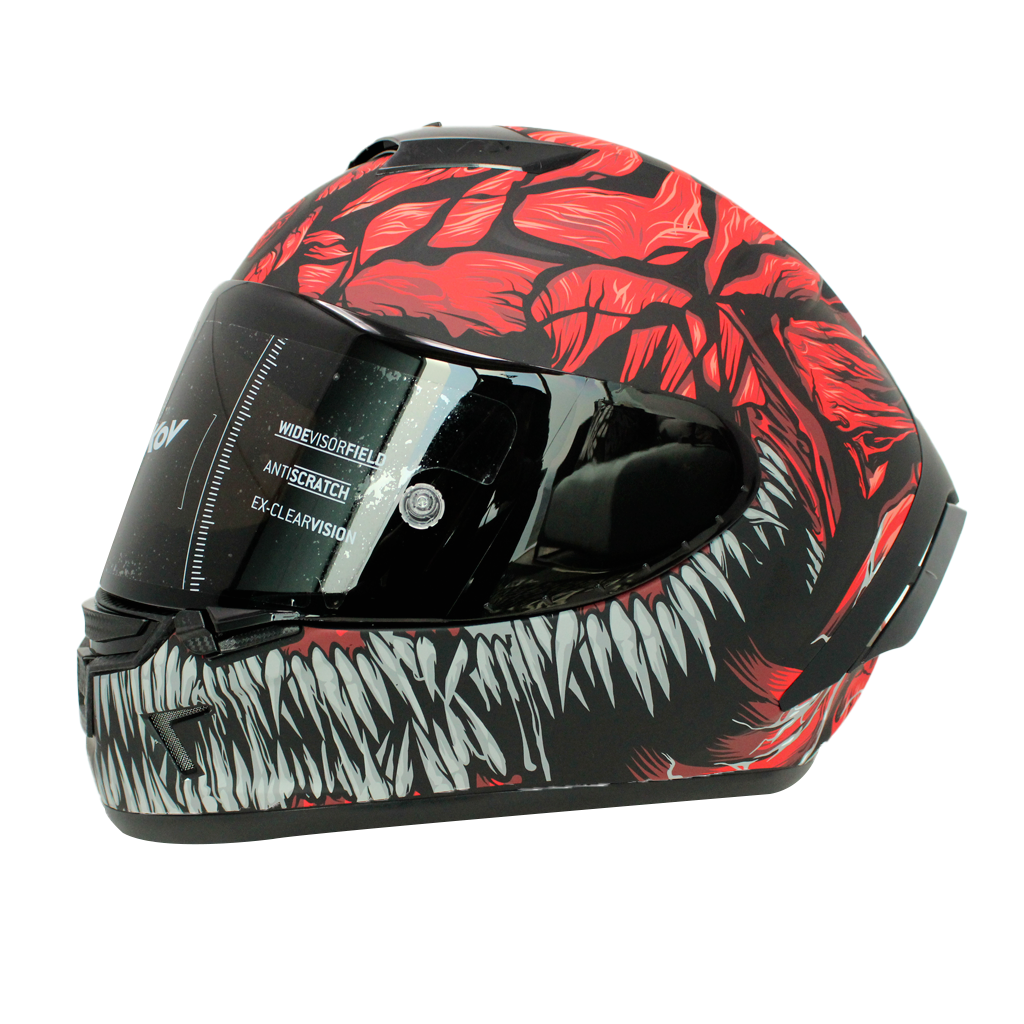 Casco Kov Aircut Carnivor Rojo