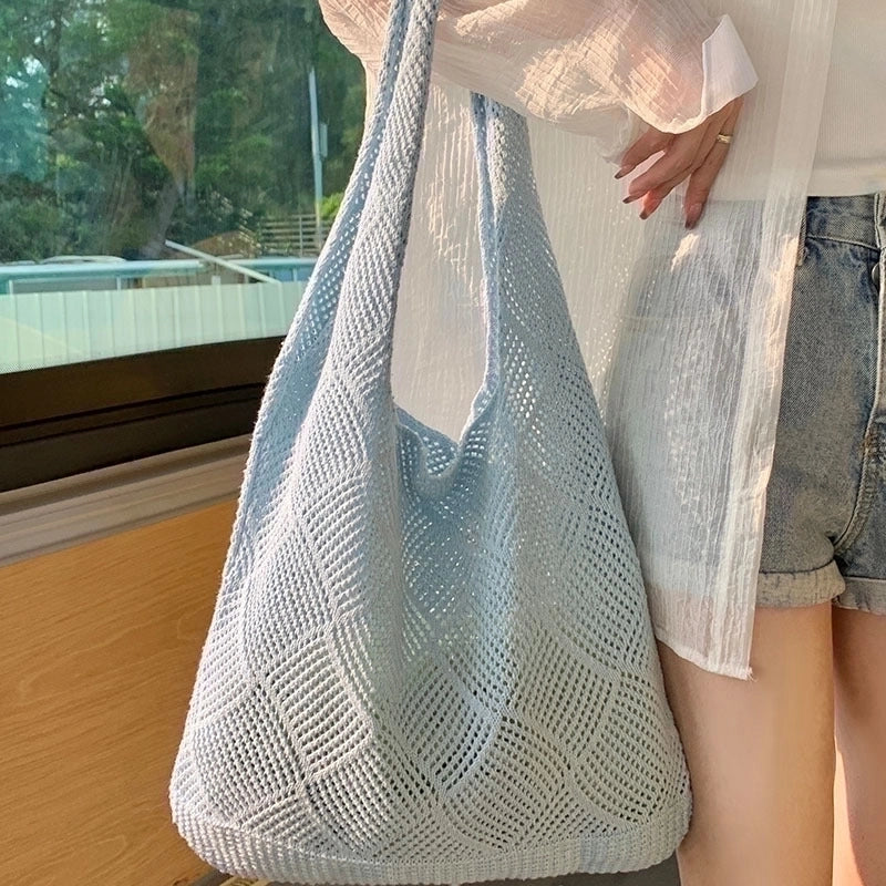Women's Medium Polyester Solid Color Cute Square Open Underarm Bag