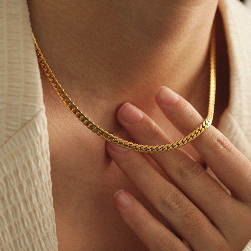 Minimalist Classic Style Solid Color 304 Stainless Steel Stainless Steel Necklaces