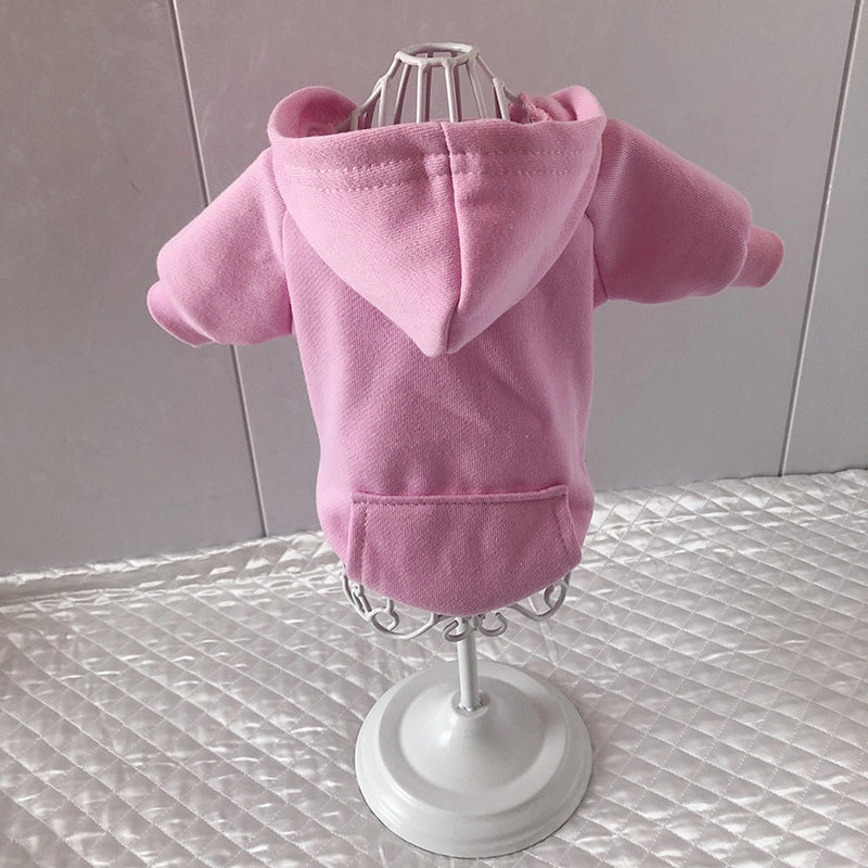 British Style Cotton Solid Color Pet Clothing