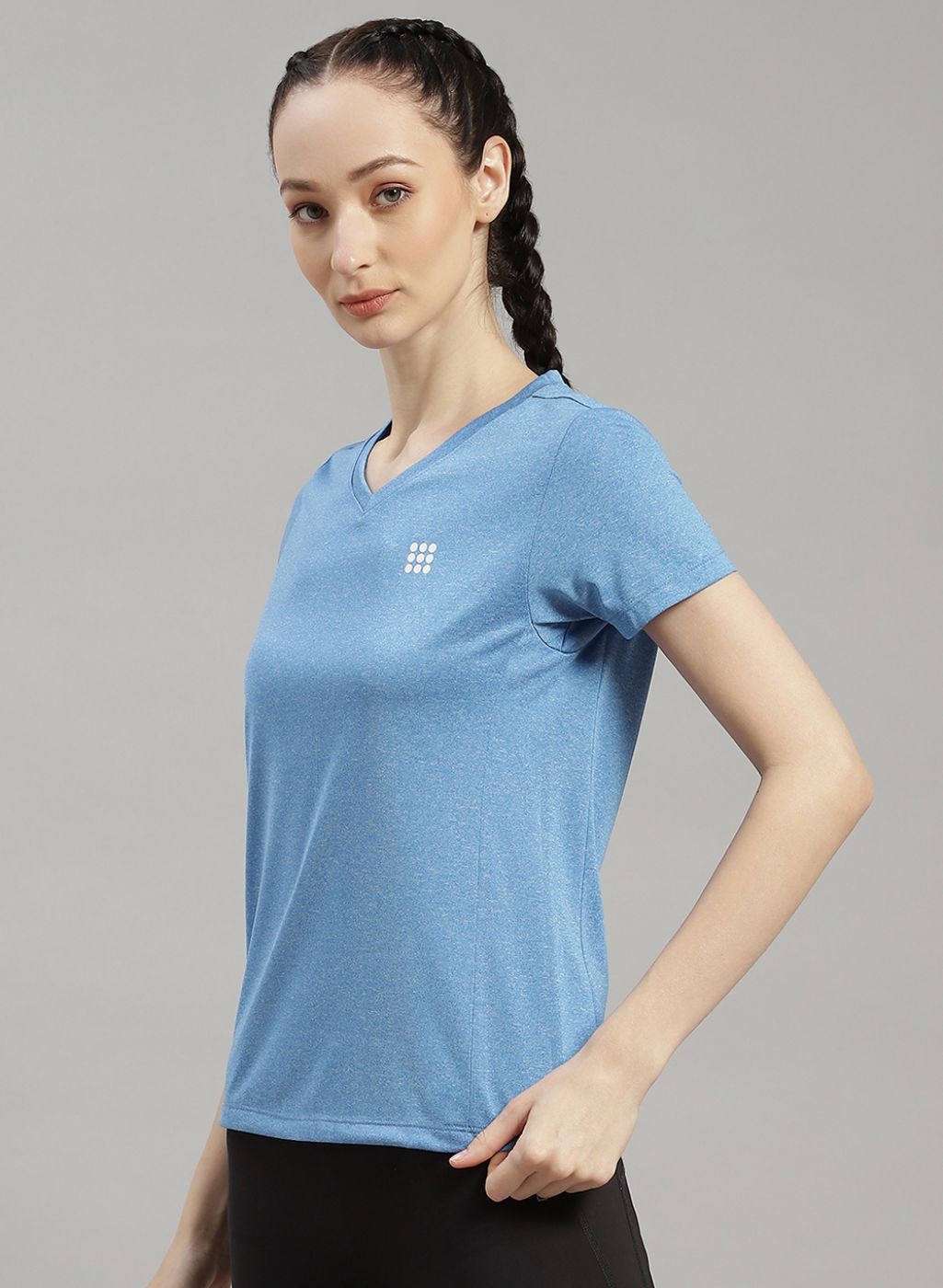 Women Blue Solid Top