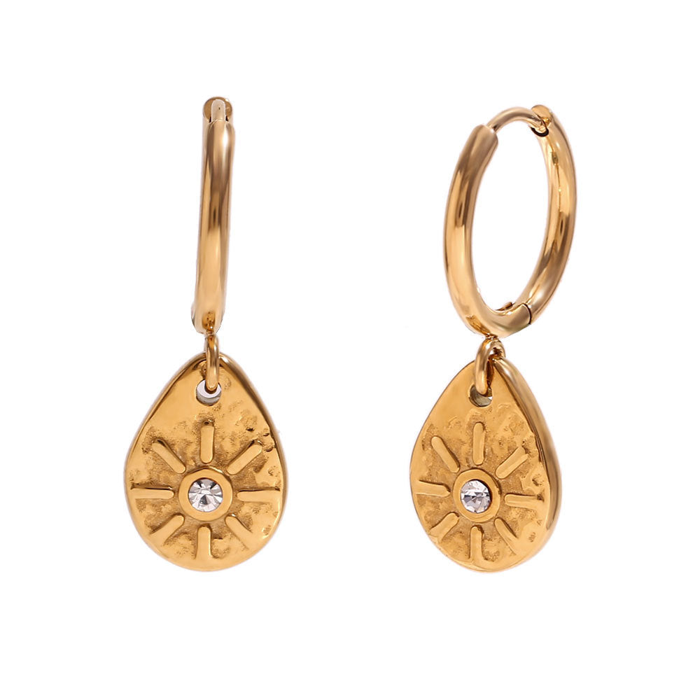 Fashion Irregular Geometric Stainless Steel 18K Gold Plated Necklaces