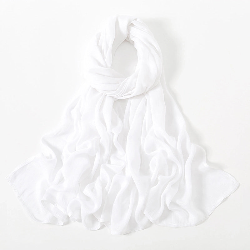 Women's Elegant Minimalist Solid Color Rayon Kerchief
