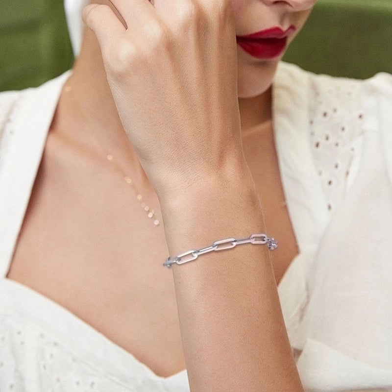 Solid Color 304 Stainless Steel 18K Gold Plated Bracelets In Bulk