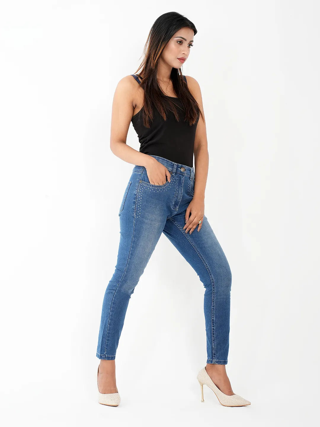 Women Denim Long Pant