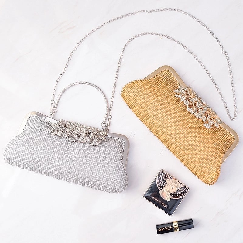 Pu Leather Solid Color Square Evening Bags