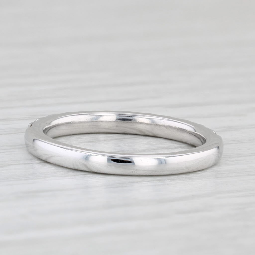 The Leo 0.50ctw Diamond Wedding Band 14k White Gold Stackable Anniversary Ring