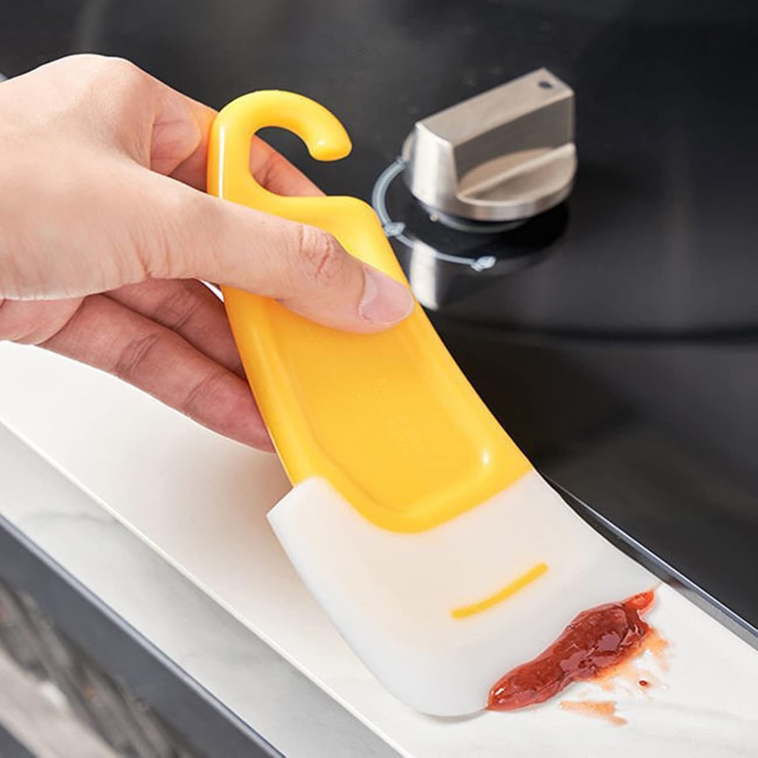 3pcs Silicone Pan Scraper Soft Head Cleaning Spatula. Pan Bowl Cleaning Spatulas For Kitchen