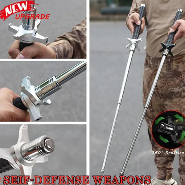 SOLID MULTIFUNCTIONAL FOLDABLE TELESCOPIC STICK SELF DEFENSE
