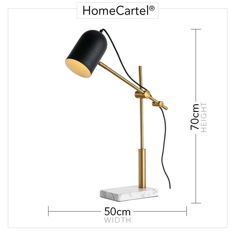 Carnegie | Modern Table Lamp with Marble Base
