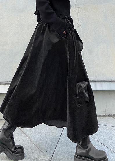 2024 autumn and winter  high waist mid length long skirt