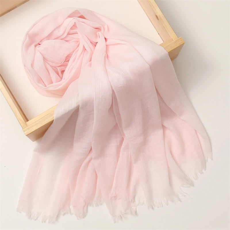 Women's Basic Solid Color Polyester Scarf