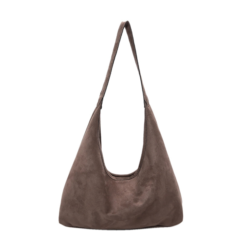 Retro Maillard Style Commuter Large Capacity Lazy Wind Loose Feeling Shoulder Bag Tote Bag