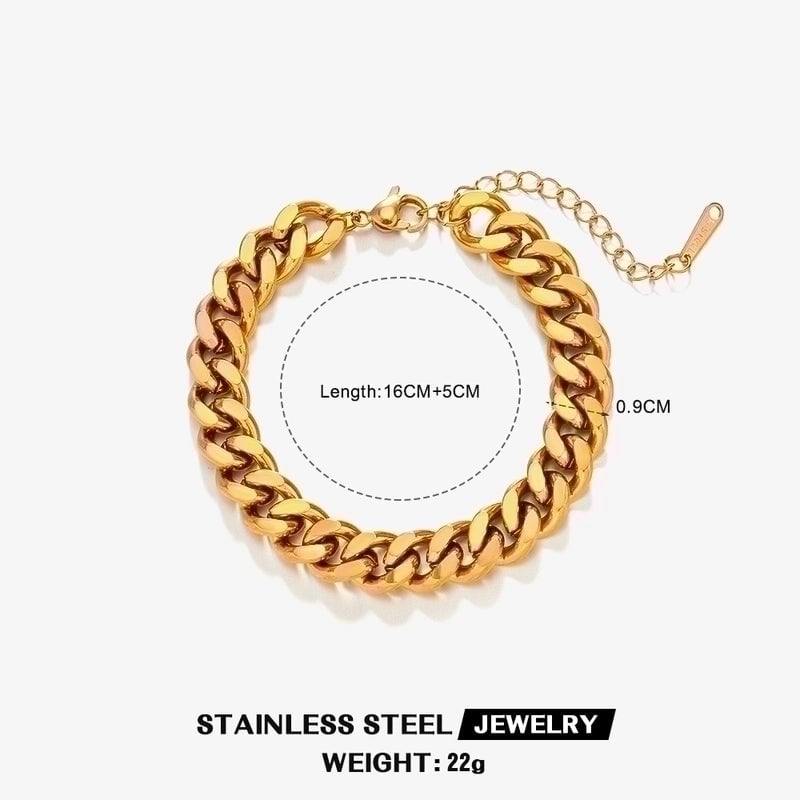 IG Style Minimalist Twist 304 Stainless Steel 18K Gold Plated Bracelets In Bulk