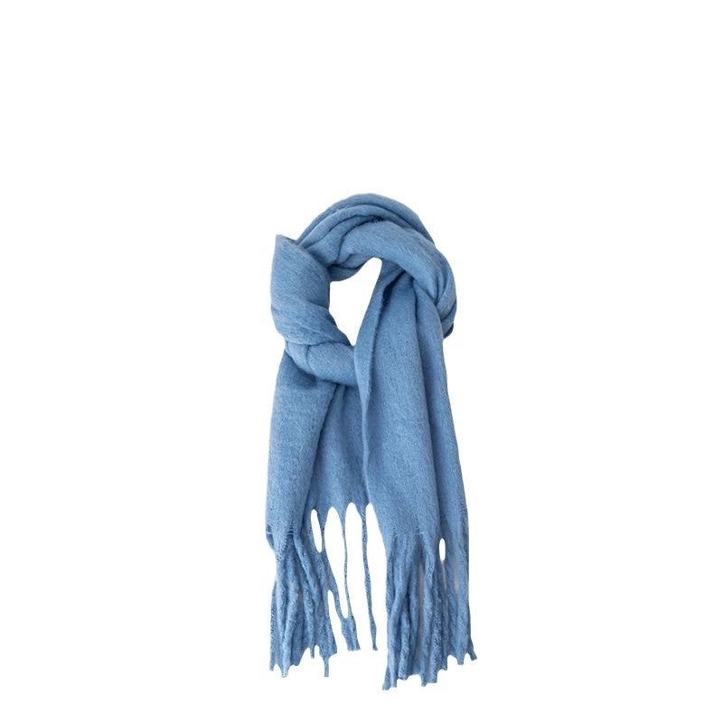 Women's Minimalist Classic Style Solid Color Polyester Scarf